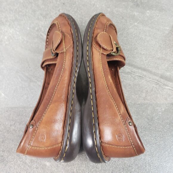 BORN Mindy Leather Buckle Moc Loafer Women's Size 6 / 36.5 Flat Shoes - Picture 6 of 11